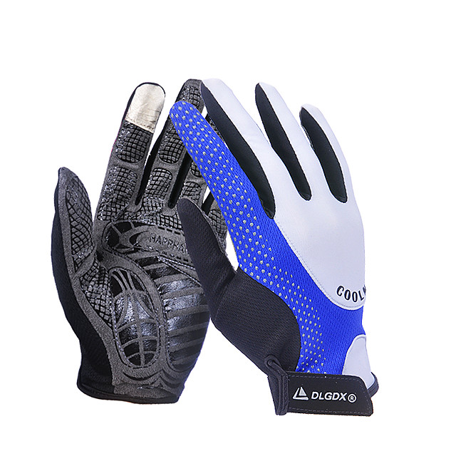 blue bike gloves