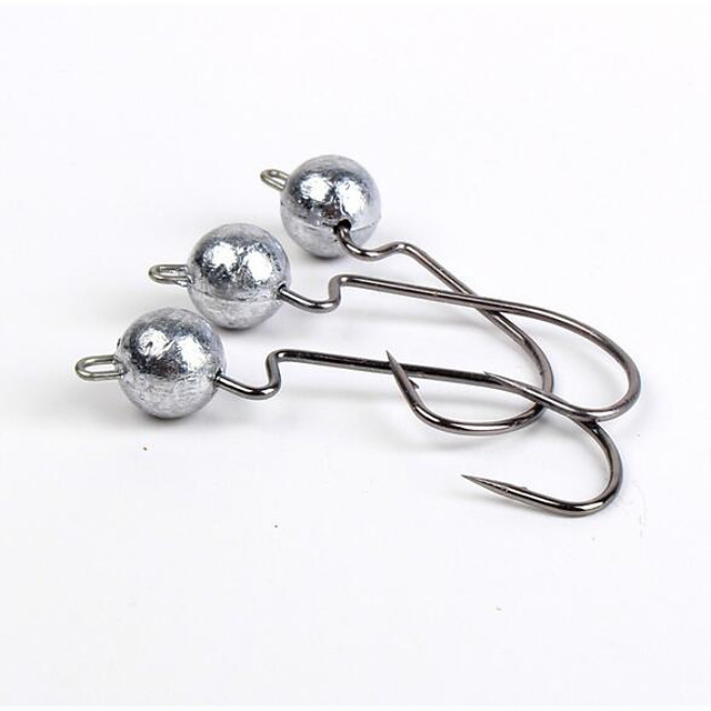 10 pcs Fishing Sinker & Weight Fishing Hooks Durable Easy to Use Bass