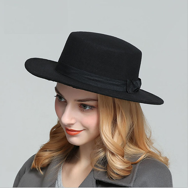 Men's Women's Bucket Hat Fedora Hat Acrylic Cotton Basic ...