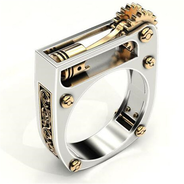 Band Ring Perinteinen Kulta Messinki Titaaniteras Kukka Tyylikas 1kpl 7 8 9 10 Sormus 7942026 2021 Hintaan 6 29