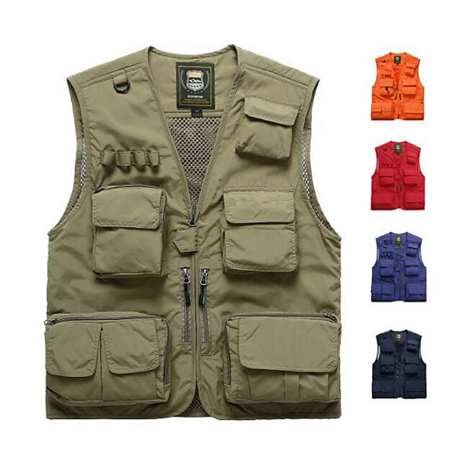 Men's Fishing Vest Vest / Gilet Windproof Rain Waterproof Breathability ...