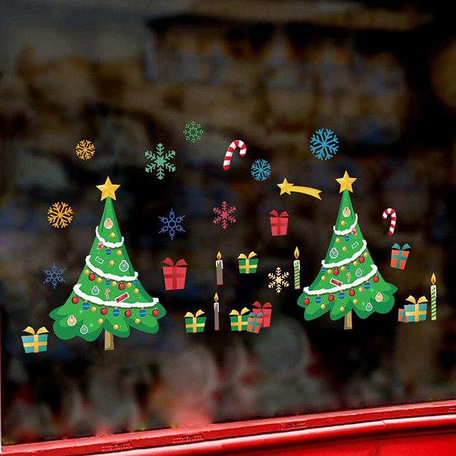 Walldecals Decoracao Vinil Diy Arvore De Natal Adesivos De Parede Removiveis A Prova D Agua Adesivos De Papel De Parede Arte Facil Peel Amp Vara 30 90 2cm De 8193974 2021 Por 13 49