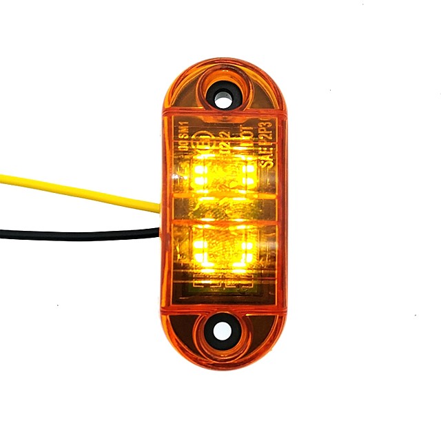 bil 1224v 8led sidemarkeringsindikatorlys gul lampe for lastebil