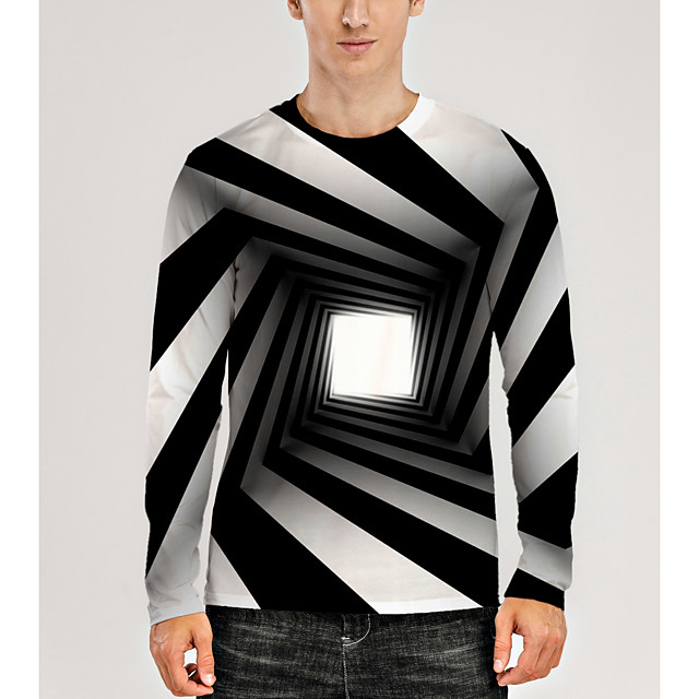 Men's T shirt 3D Print Graphic Optical 