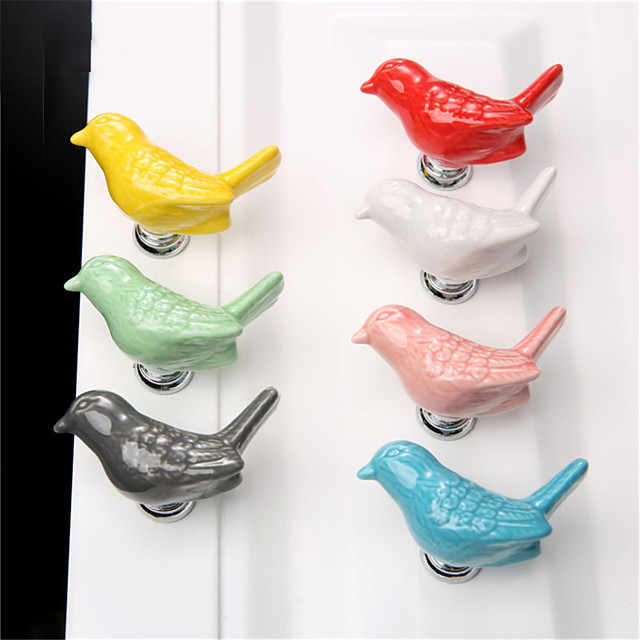 1 Buc Desen Animat Ceramică Pasăre Sertar Dulap Maner Maner Hardware De Uz Casnic 8430626 2021 9 44