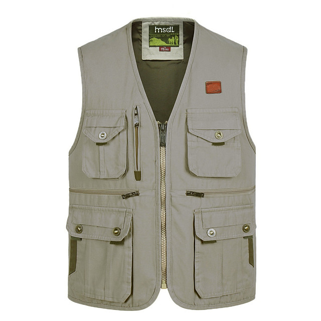 Men's Hiking Vest / Gilet Fishing Vest Sleeveless Jacket Top Outdoor ...