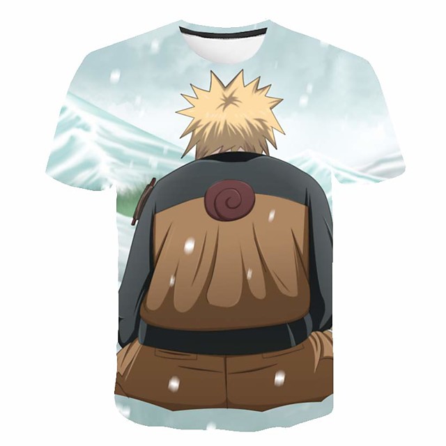 Inspired By Naruto Uchiha Sasuke Anime Cartoon 100 Polyester 3d Harajuku Graphic Kawaii T Shirt For Women S Men S 21 13 19