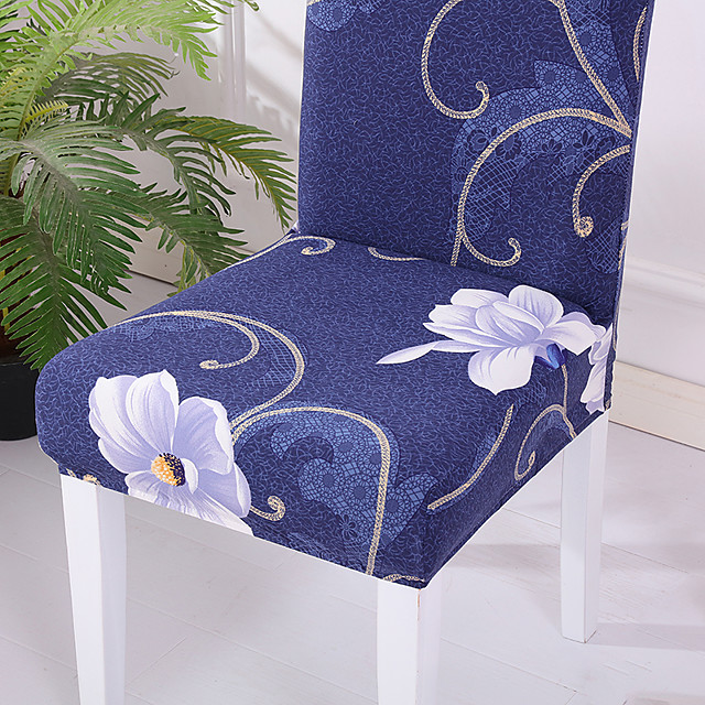 streç mutfak sandalye kılıfı yemek partisi için slipcover çiçek çiçek