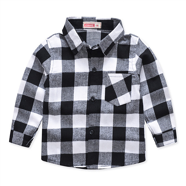 boys burgundy plaid shirt