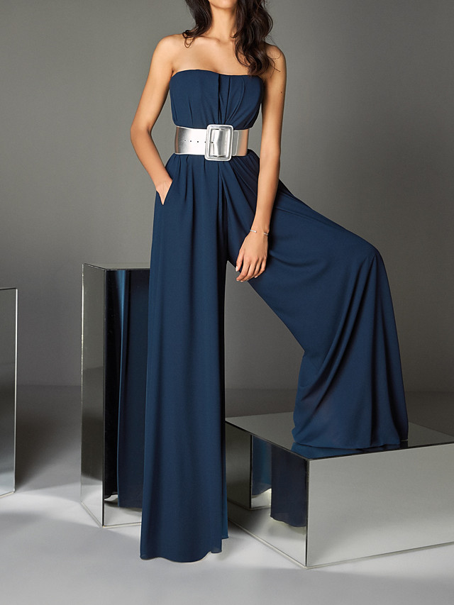 Jumpsuits Sexy Blue Wedding Guest Formal Evening Dress ...