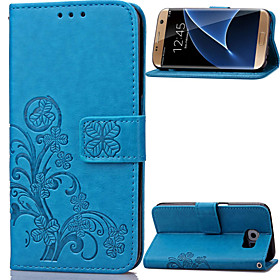 Case For Samsung Galaxy S8 Plus / S8 / S7 edge Wallet / Card Holder / with Stand Full Body Cases Flower PU Leather