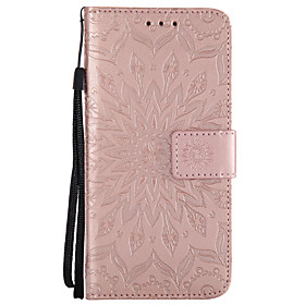 Case For Samsung Galaxy A3(2017) / A5(2017) / A8 2018 Wallet / Card Holder / with Stand Full Body Cases Mandala Hard PU Leather