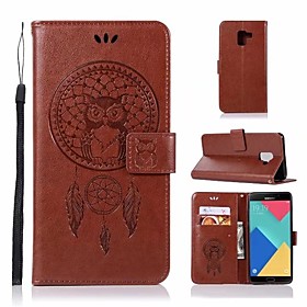 Case For Samsung Galaxy A3(2017) / A5(2017) / A7(2017) Wallet / Card Holder / Flip Full Body Cases Owl Hard PU Leather