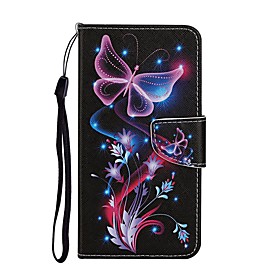 Case For Samsung Galaxy A01 A11 A21 A31 A41 A51 M10 A10 A20 A30 A40 A20E A50 A30S A70 Wallet Card Holder with Stand Full Body Cases Butterfly PU Leather
