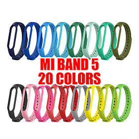 20 Colors Bracelet for Xiaomi Mi Band  5 Sport Strap watch Silicone wrist strap For xiaomi mi band 5 accessories Miband 5 Bracele