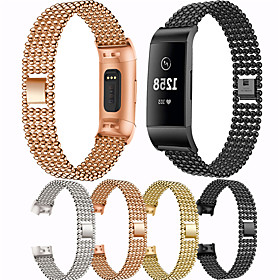 For Fitbit Charge 4 Band Stainless Steel Watch Band For Fitbit Charge 3 Watch Strap Metal Watch Strap Wrist Watches Bracelet
