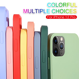 Case For Apple iPhone 12 / iPhone 11 / iPhone 12 Pro Max Frosted Back Cover Solid Colored Silicone