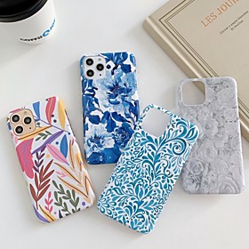 Case For Apple iPhone 12 / iPhone 12 Mini / iPhone 12 Pro Max Shockproof / Pattern Full Body Cases Geometric Pattern / Flower PC