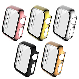Cases For Apple Watch Series 6 / SE / 5/4 44mm / Apple Watch Series 6 / SE / 5/4 40mm Plastic / Tempered Glass Compatibility Apple