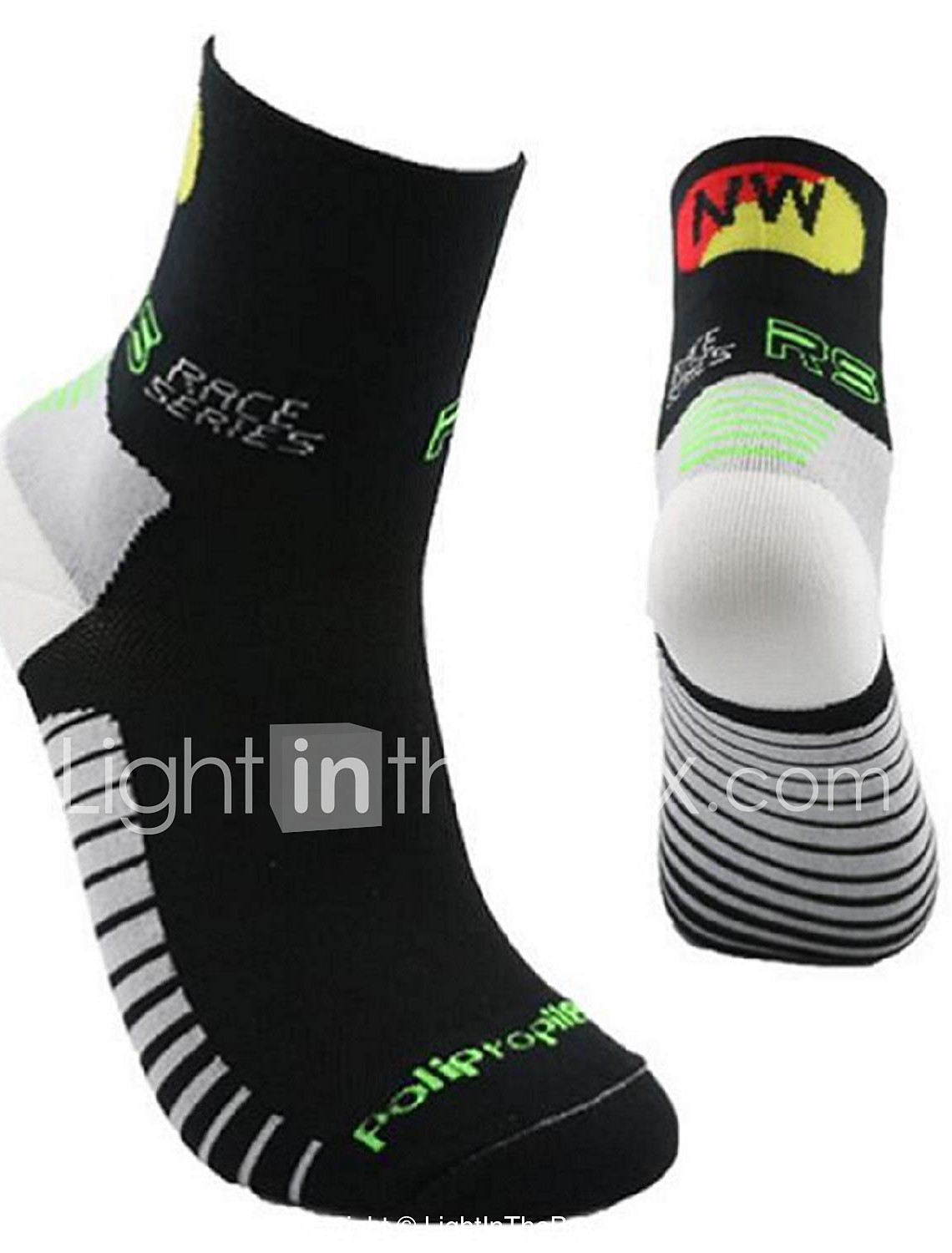 Protect Wrist For Cycling Moisture Control Elastic Sock Tube Socks Black Microphone Athletic Soccer Socks