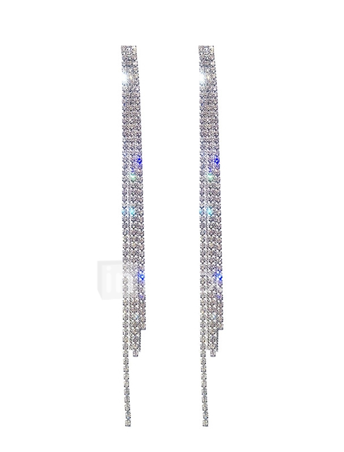 Women S Drop Earrings Hanging Earrings Long Dangling Elegant Bling Bling Everyday Fancy Iced Out Imitation Diamond Earrings Jewelry Silver For Wedding Party Carnival Club Bar 1 Pair 7146589 2021 10 49