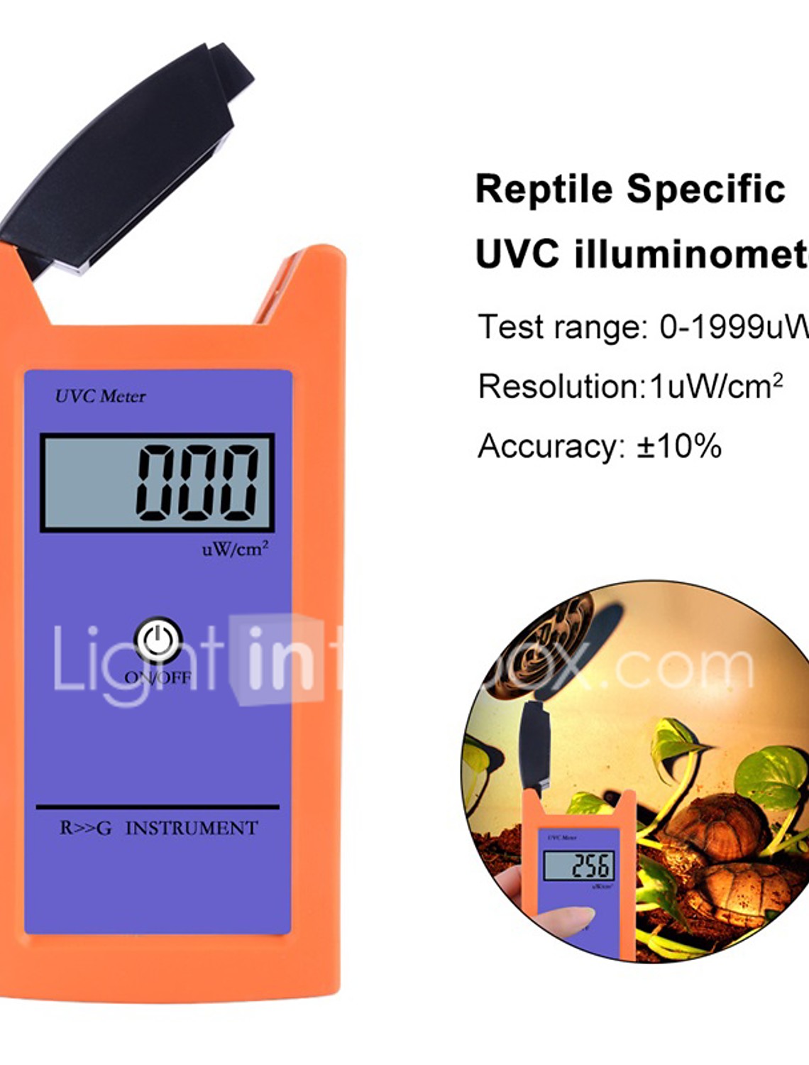 Tte Rgm Uvc Reptile With Uv Radiation Meter 1uw Cm2 High Precision Uv Illuminance Meter Uvc Luminosity Measurement Tool 21 99 99