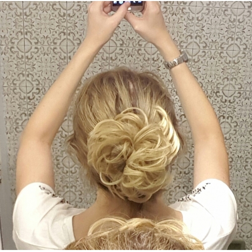 Hot Stylish Pony Tail Women Clip In On Hair Bun Hairpiece