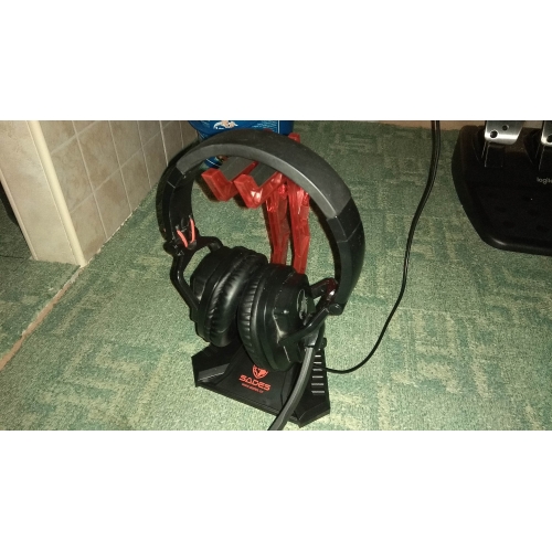 Head-mounted Display Rack Headphone Hanger Holder For Gamers Sades S-xlyz Gaming Headset Cradle Red Acrylic Headphone Bracket Stand
